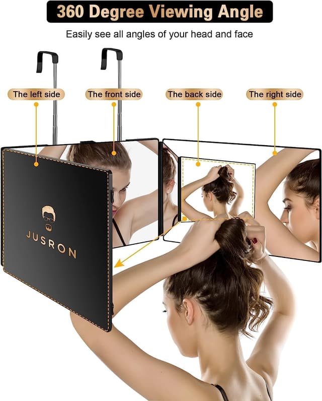 Thumbnail 1 de JUSRON 3 Way Hair Cutting Mirror
