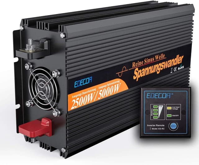 Imagen de EDECOA Inversor 12v 220v 2500W Onda Pura USB en OfertitasTOP