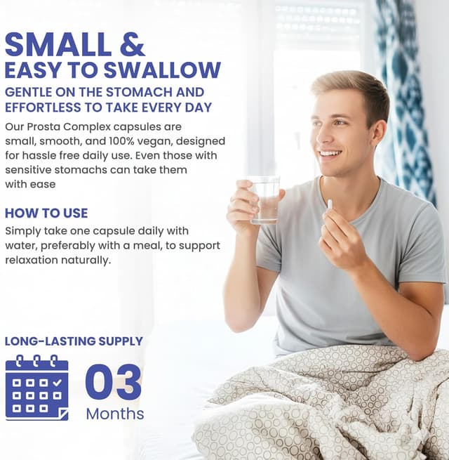 Detalle de Alzuro Labs Prosta Complex – capsules végétaliennes pour soutien de la prostate (90 gélules)