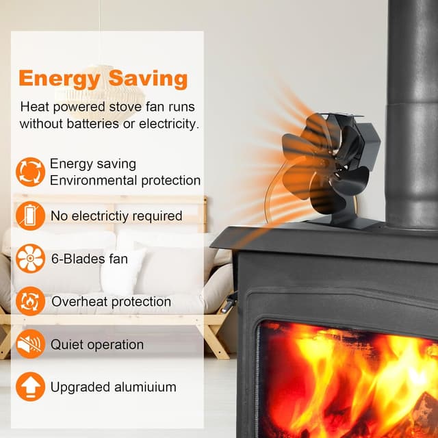 Thumbnail 2 de YAZIONG Ventilateur poêle 6 pales