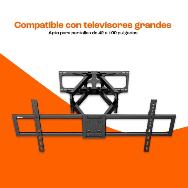 Detalle 2 de pccom-essential Soporte TV 42" a 100" 70 Kg