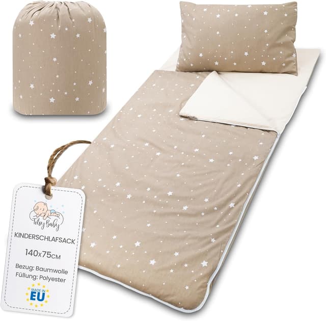 Thumbnail 6 de Sac de couchage enfant (3 à 7 ans) avec coussin et fermeture éclair – intérieur en coton doux, style enfantin