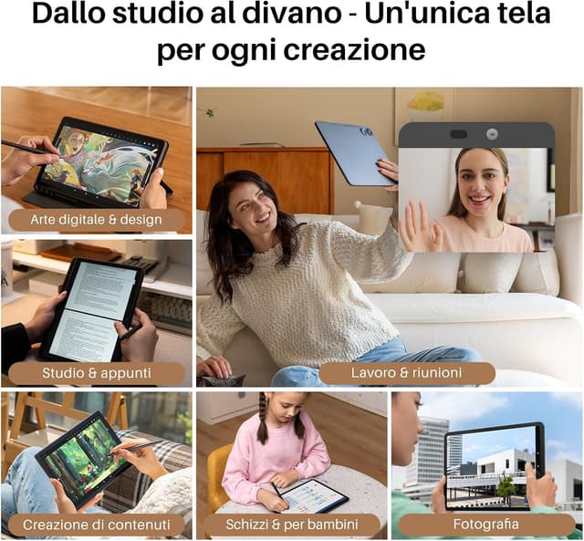 Thumbnail 6 de HUION Kamvas Slate 13 (12,7”): tavoletta grafica con schermo autonoma Android 14, 2K QHD, H-Pencil