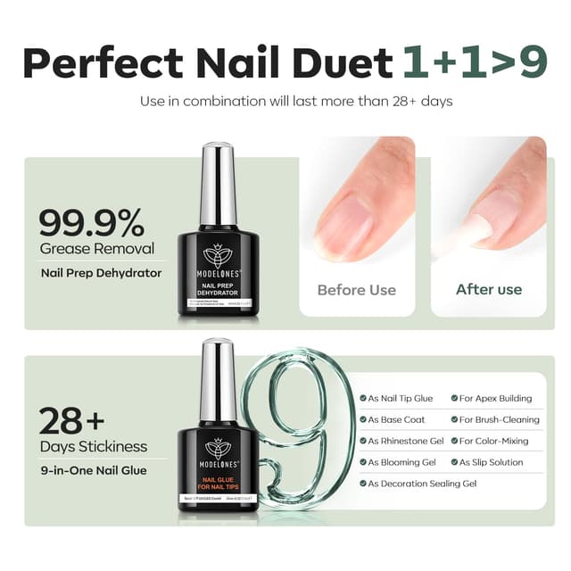 Detalle 2 de modelones X Nail Gel Kit 500pcs đź’…