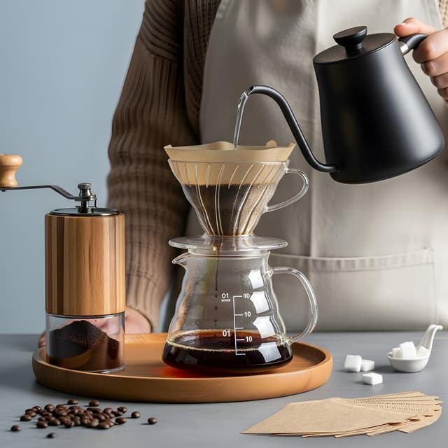 Thumbnail 6 de 200 Count #4 Cone Coffee Filters for 8–12 Cup Brewers, Unbleached Natural Paper (Disposable)