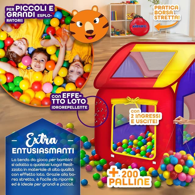 Thumbnail 5 de KIDUKU Tenda da gioco pop up 200 palline 🎪