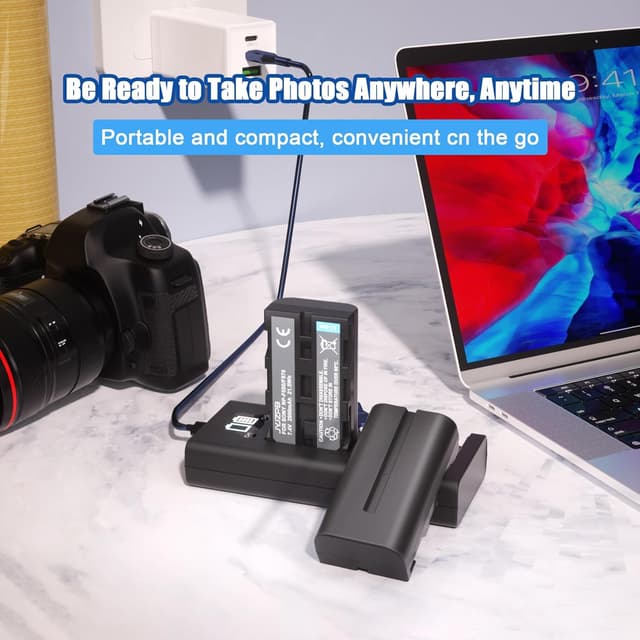 Thumbnail 6 de JYJZPB NP-F550 Battery 2900mAh 2-Pack