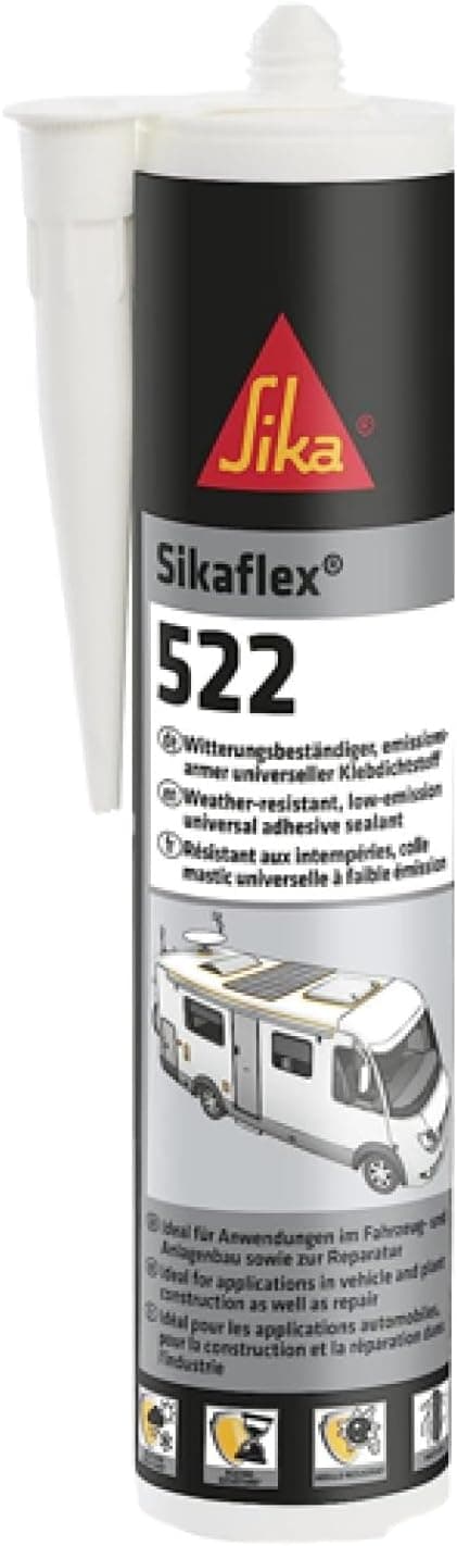 Detalle de Sika Sikaflex 522 blanco para caravanas