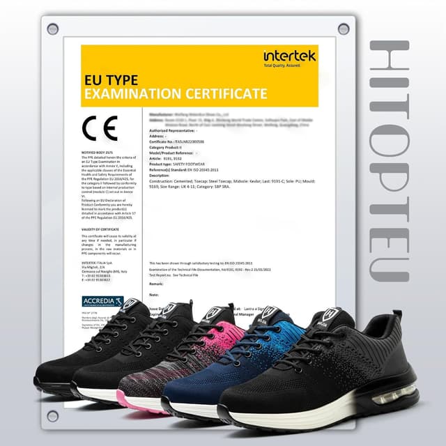 Thumbnail 6 de Hitopteu steel toe trainers 200J protection