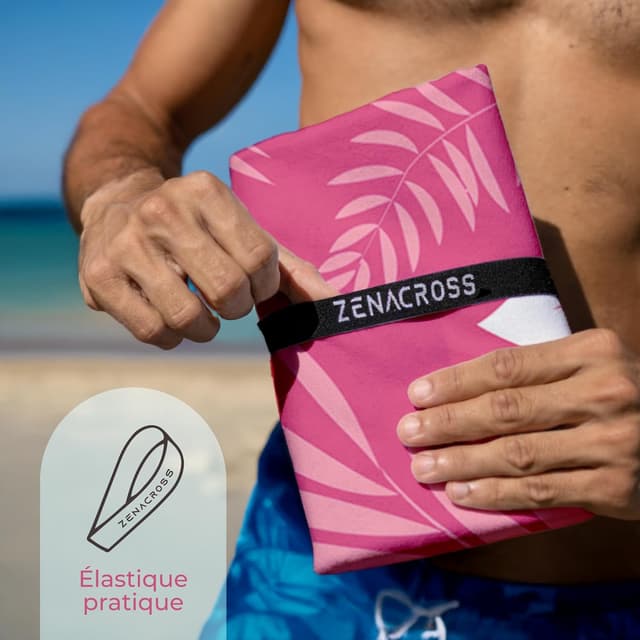 Thumbnail 4 de ZENACROSS Serviette de plage XXL 180x90 cm