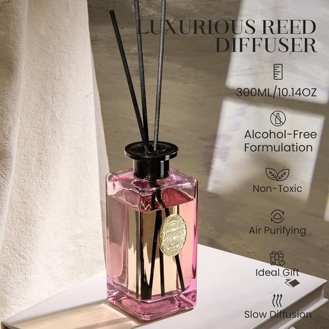 Detalle de Luxury Large Reed Diffuser 300ml 7 Sticks