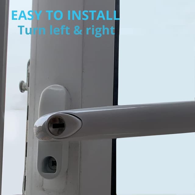 Detalle de WODSTA Upvc Window Handle 2pc Lockable Espag 43mm ⌛