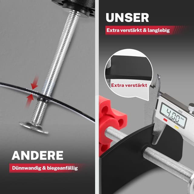 Detalle de BILITOOLS Bremskolbenrücksteller Auto (universell) – Bremssattel Spreizer für Vorderrad & Bremsenwechsel