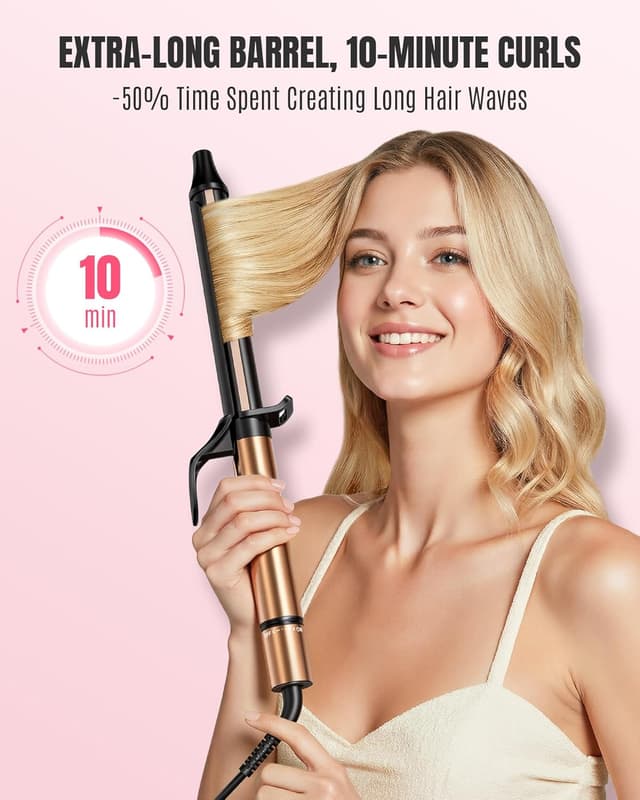 Thumbnail 2 de Mescomb 1.25in Long Barrel Curling Iron 8 Heat