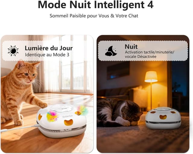 Thumbnail 3 de GoldenSun Jouet pour Chat 4 en 1 Rechargeable