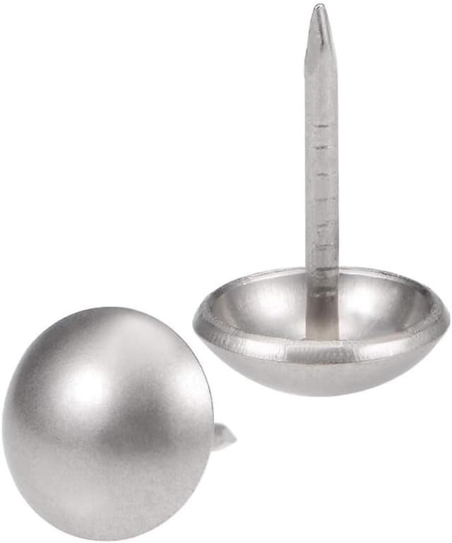 Detalle 2 de TA-VIGOR 50 Gold Upholstery Tacks (8 x 10mm) – Decorative metal thumb tacks for furniture & DIY