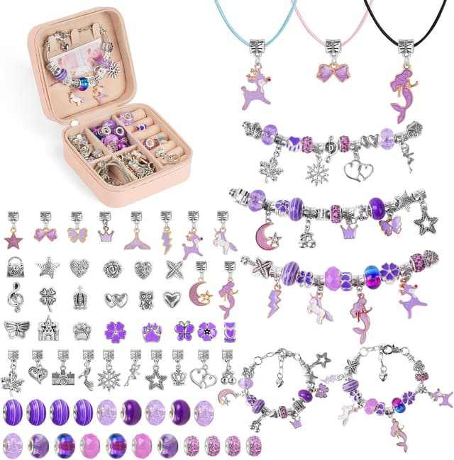 Detalle de AUAUY Giochi crea braccialetti DIY viola