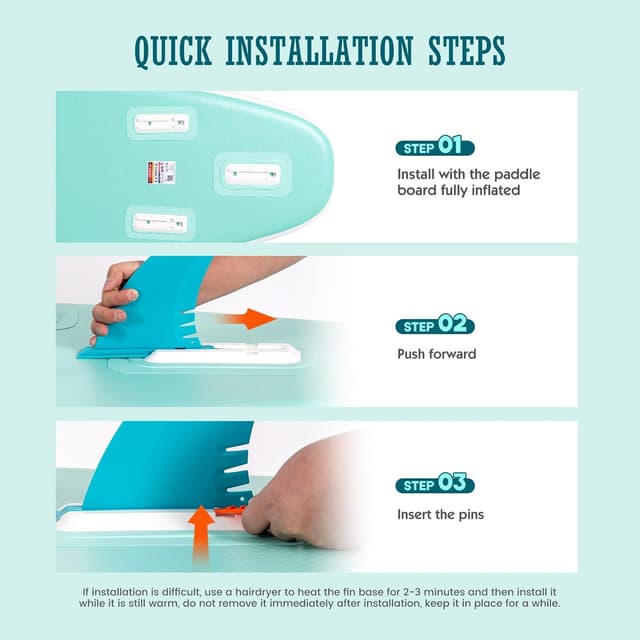 Detalle de FEATH-R-LITE Inflatable Ultra-Light 10'6"×33" SUP Board Kit (All Skill Levels)