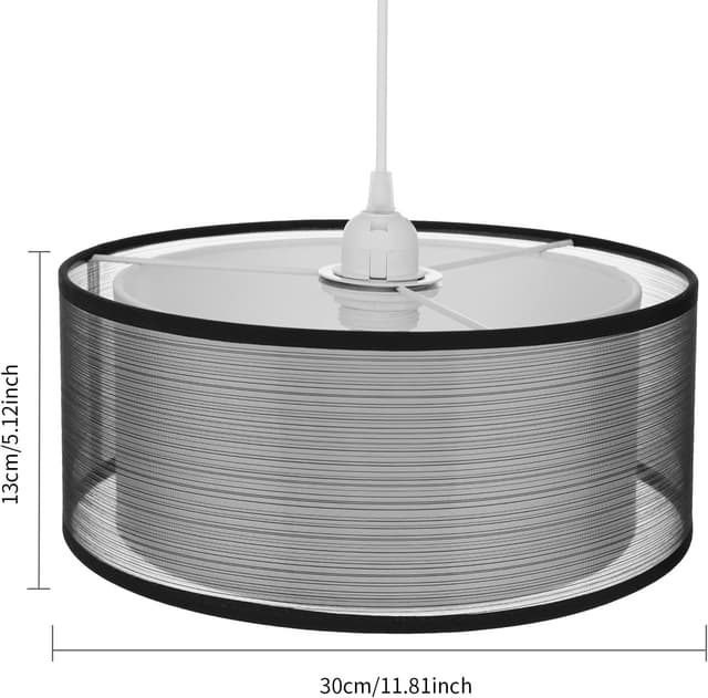 Thumbnail 6 de Frideko ceiling lampshade 30cm black