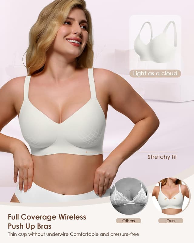 Thumbnail 4 de As Fairy Womens Soft No Underwire Bra 33 Sizes