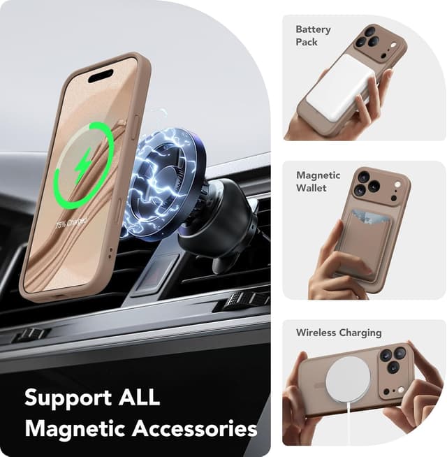 Detalle de CAPRARO Magnetic iPhone 17 Pro Case with MagSafe