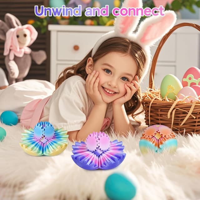 Thumbnail 6 de Balkwan Multicoloured Gear Ball Fidget Toys – 3D Printed Gear Sphere Stress Relief (Ocean Aurora, 3.3")