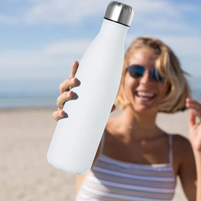 Detalle 2 de GeeRic doppelwandige Edelstahl-Trinkflasche 750 ml – kühl & warm, auslaufsicher, ohne BPA