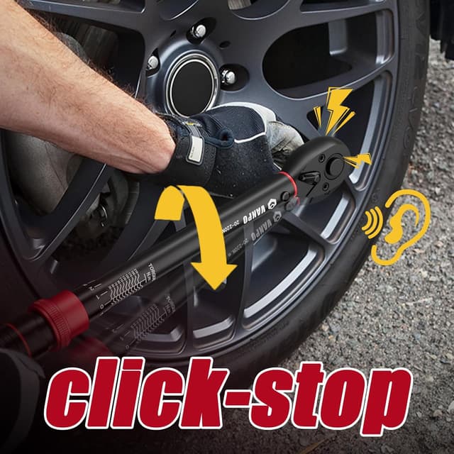 Detalle 2 de VANPO 1/2" Drehmomentschlüssel 20-220 Nm