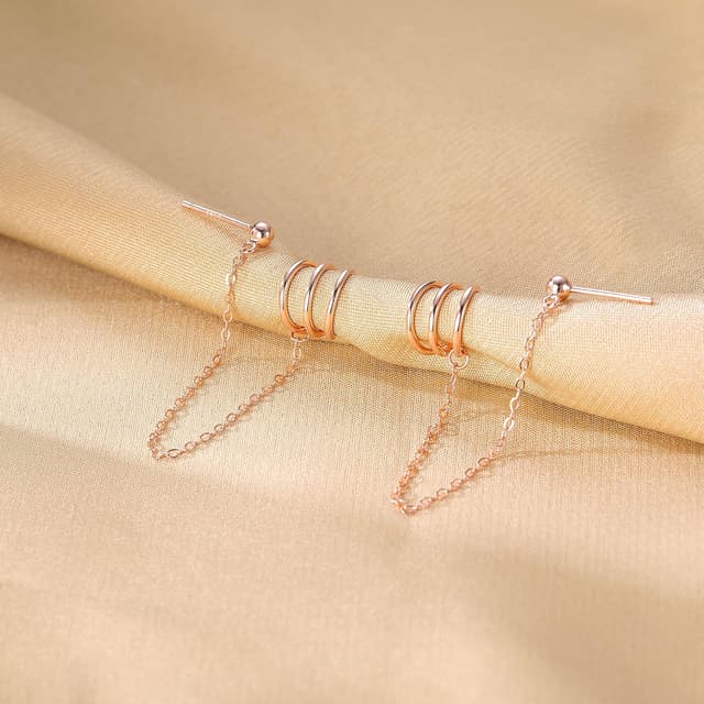 Detalle de SLUYNZ 925 Puño Cadena pendientes