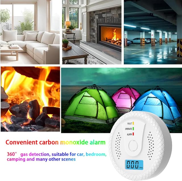 Thumbnail 4 de EIBEST Carbon Monoxide Detector 85 dB