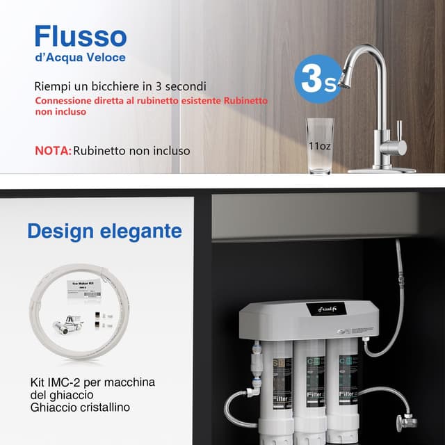 Thumbnail 4 de FRIZZLIFE SK99 0,5 ”m Untertisch Wasserfilter đ°