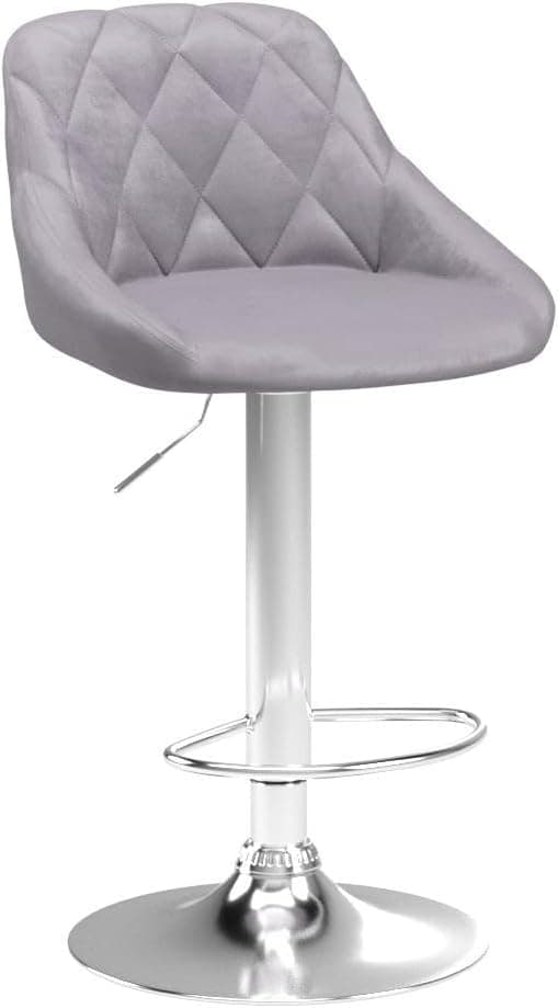 Detalle de WOLTU Barhocker 2er-Set BH138hgr-2, höhenverstellbar und 360° drehbar mit Lehne