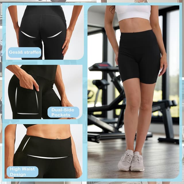 Detalle 1 de Merlvida Merlvida Kurze Leggings High Waist