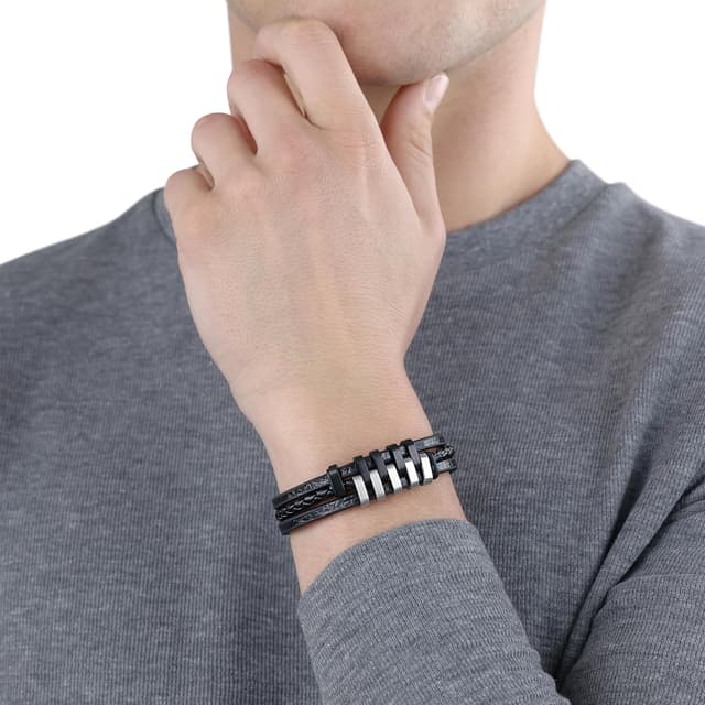 Detalle 2 de s.Oliver Herren-Schmuck Halskette & Armband