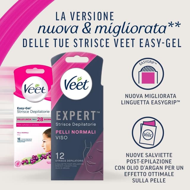 Thumbnail 6 de Veet Expert strisce depilatorie 36 pz per viso