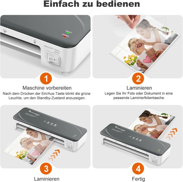 Thumbnail 5 de Bonsaii A4 Laminiergerät Anti-Jam