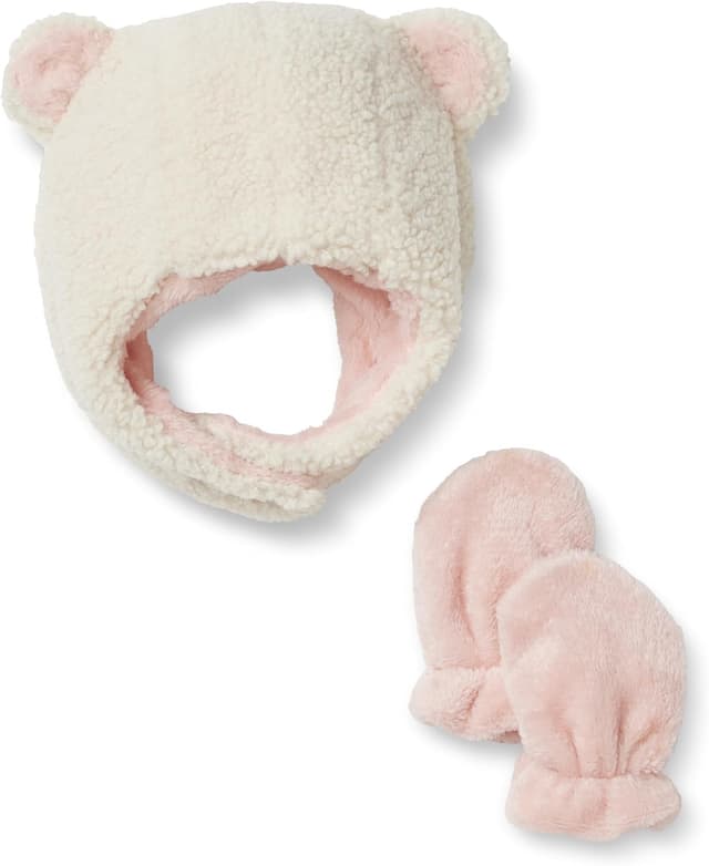 Thumbnail 2 de Amazon Essentials x Sofia Grainge Ensemble Bonnet et Moufles Mixte Enfant