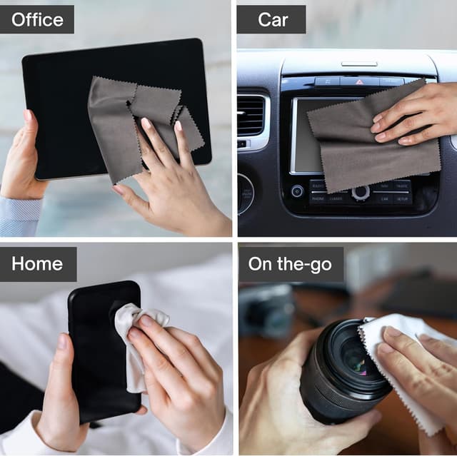 Detalle de 60 Pack Japanese-Style Microfibre Glasses Cleaning Cloths (Streak & Scratch-Free) for Lenses, Screens and iPhone