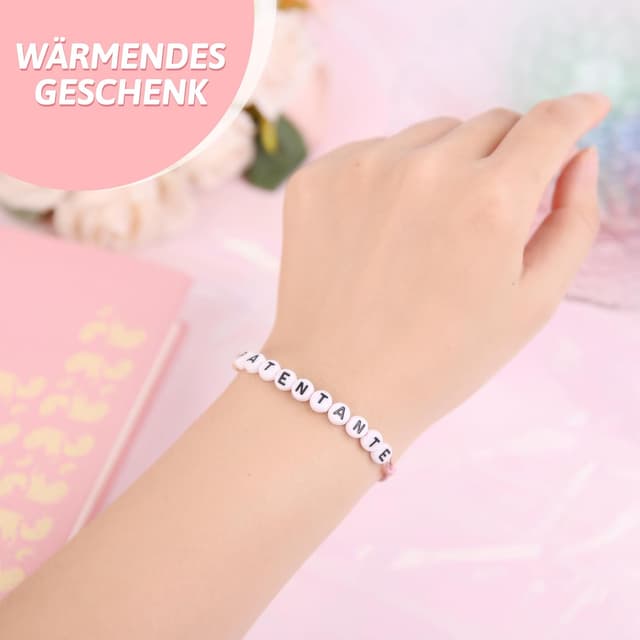 Detalle 2 de Obrjoyfly Patentante Armband (handgefertigt) mit verstellbarem Verschluss, für 18–30 cm