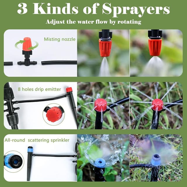 Detalle 2 de Irrigation System Kit 240FT automatic drip