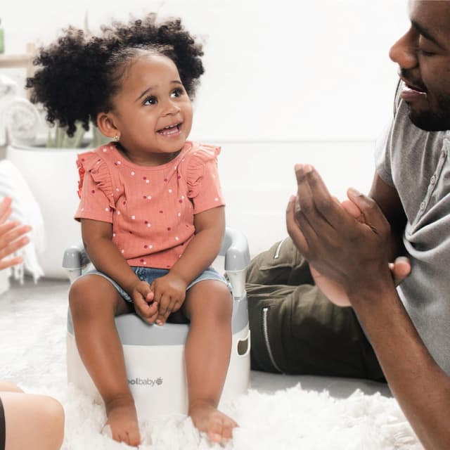 Detalle 2 de Jool Baby Potty Chair for Toddler Toilet Training (Grey) with Splash Guard & Back Support