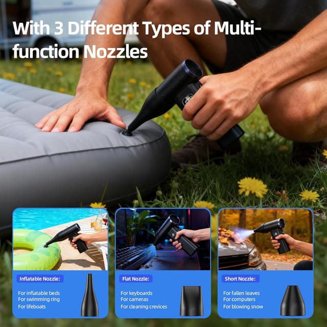 Thumbnail 5 de Electric Air Duster 80000RPM Cordless Air Blower