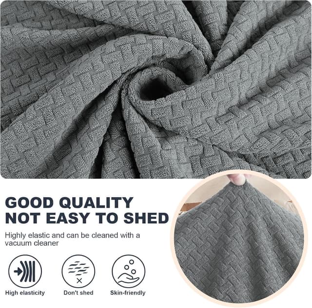 Detalle de Ystyle Copridivano 2 posti con braccioli elasticizzato antigraffio per gatti, grigio chiaro