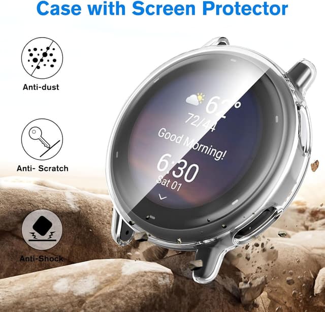 Detalle de Fintie 3-Pack Screen Protector for Garmin Vivoactive 5 with Soft TPU Full Cover