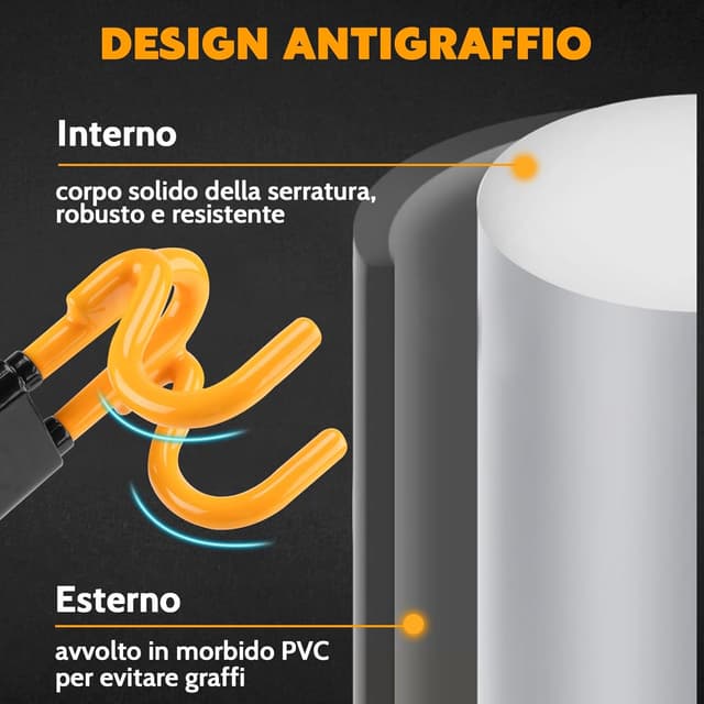 Thumbnail 4 de Tevlaphee Blocca sterzo auto universale, regolabile 🔒