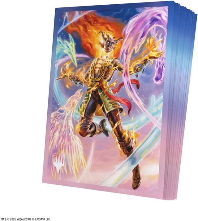 Detalle 1 de Gamegenic MTG Lorwyn Eclipsed Sleeves Ashling The Limitless — housses imprimées finition texturée (lot de 105)