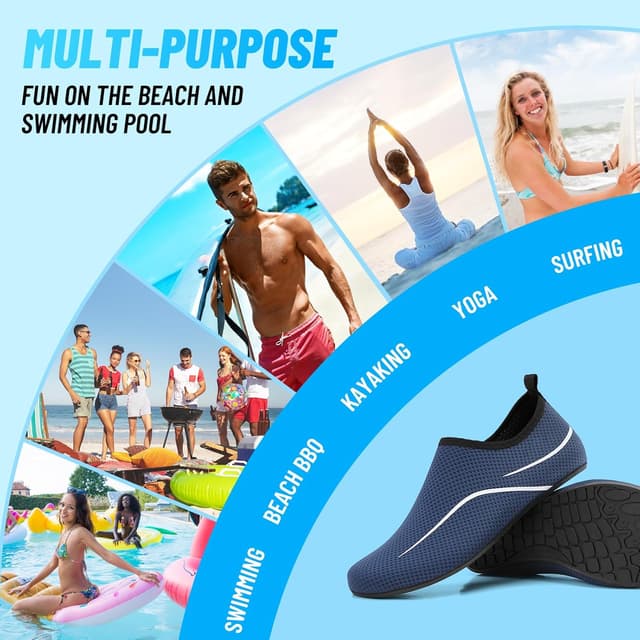 Thumbnail 6 de sportvibe Beach Water Shoes for Men & Women – breathable quick-dry aqua footwear for pool, surf and yoga