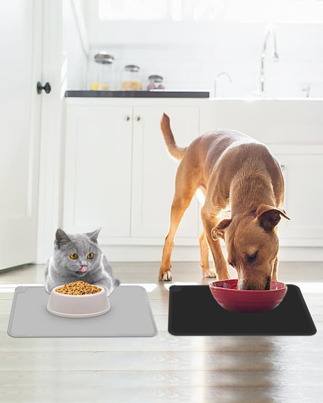 Thumbnail 6 de Napfunterlage Silikon 55x38 cm rutschfest Schwarz Grau