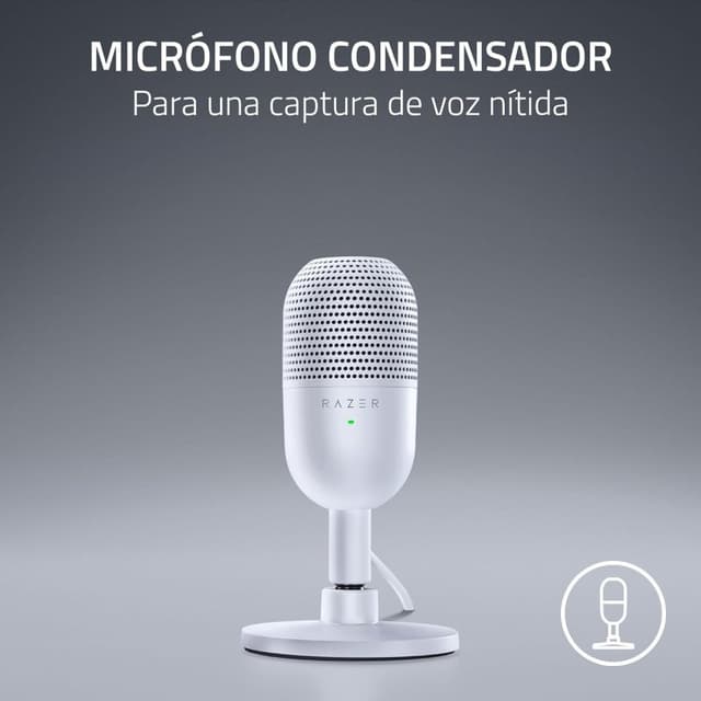 Detalle de Razer Seiren V3 Mini Micrófono de condensador para streaming 🎤