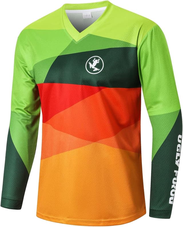 Imagen de UGLY FROG Rage downhill jersey mens MTB shirt en OfertitasTOP